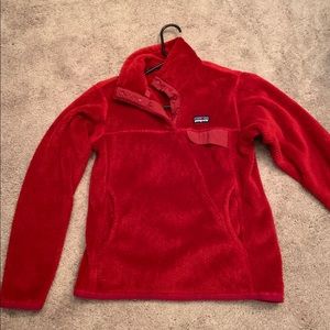 Women’s Red Patagonia Pullover